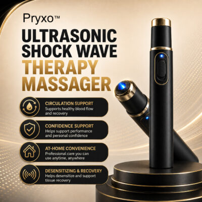 Pryxo™ Ultrasonic Shock Wave Massager with acoustic pulse technology