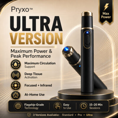 Pryxo™ acoustic pulse massager for muscles and joints