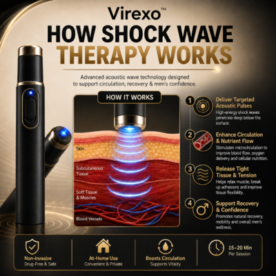 Virexo™ Ultrasonic Shock Wave Massager