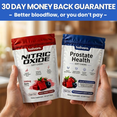 holivaro Nitric Oxide and Prostate Health Chews