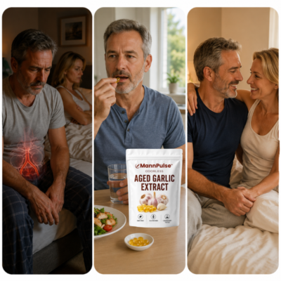 MannPulse™ aged garlic supplement for men