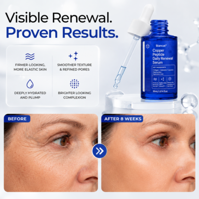 Biancat® blue copper peptide facial serum