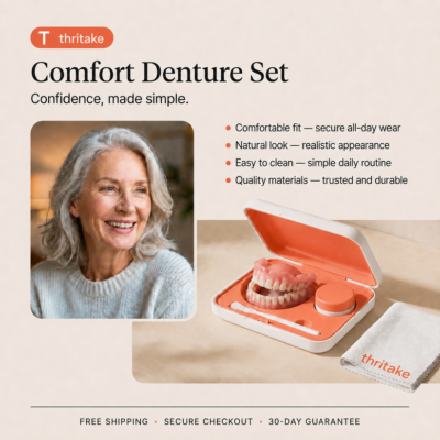 Thritake thermoplastic custom moldable denture set
