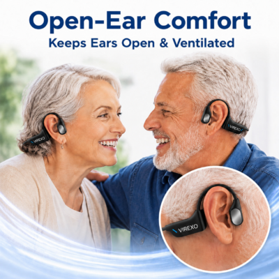 VIREXO™ X2 Bone Conduction Hearing Aid with 16-channel smart chip