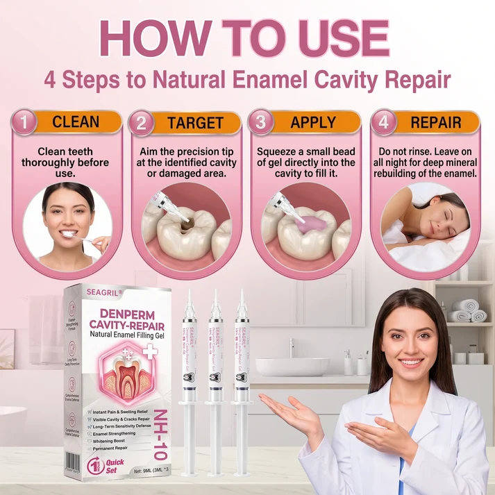 SEAGRIL® DenPerm gel for cavities, micro-cracks, and exposed dentin