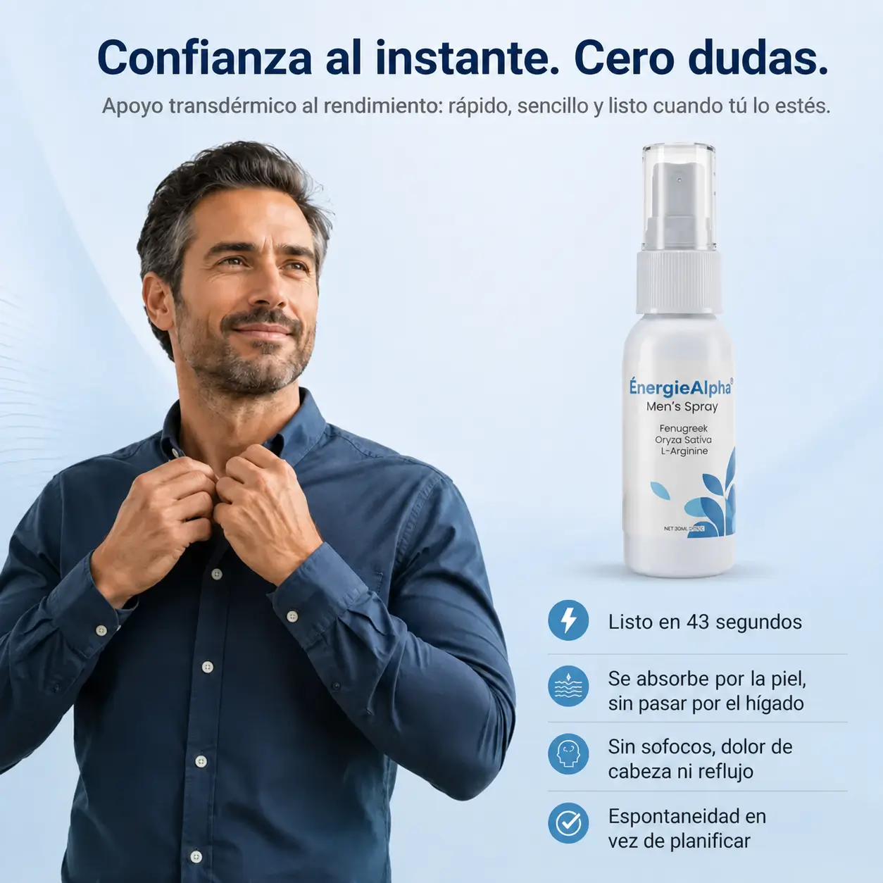 ÉnergieAlpha® Spray masculino con dieckol