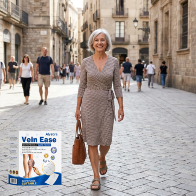 Alysora™ painless microneedle leg patch for targeted vein-prone areas