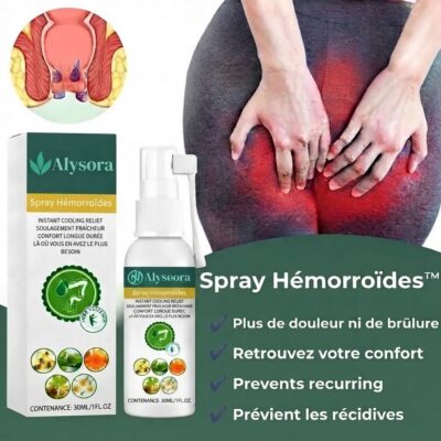 Alysora™ Spray Hémorroïdes pour le soulagement ciblé de l'inconfort hémorroïdaire
