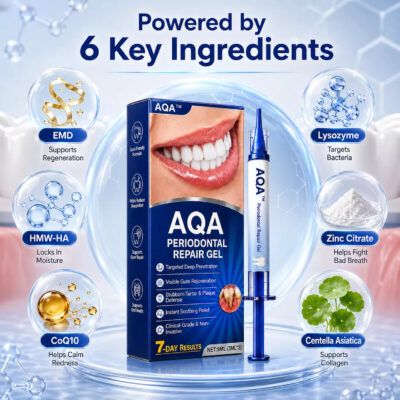 AQA™ oral care gel with hyaluronic acid and coenzyme Q10