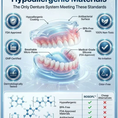 ROSOPI™ denture set with protective storage case