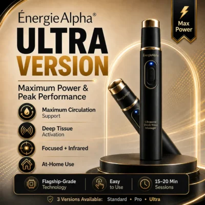 ÉnergieAlpha® Ultrasonic Shock Wave Therapy Massager