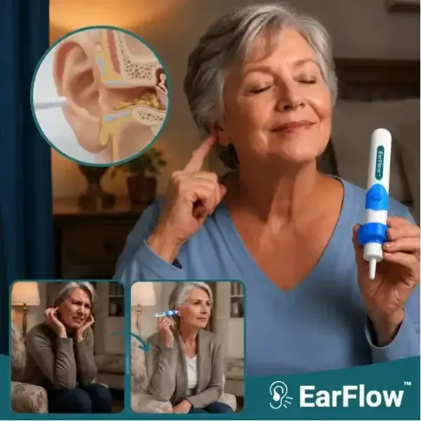 EarFlow earwax removal device with soft silicone tip