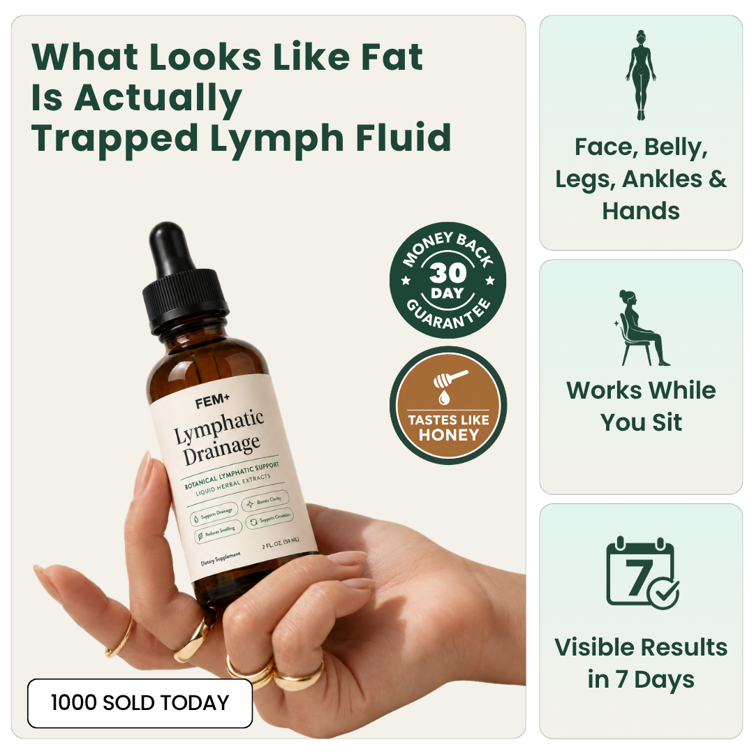 FEM+ alcohol-free botanical lymphatic drops