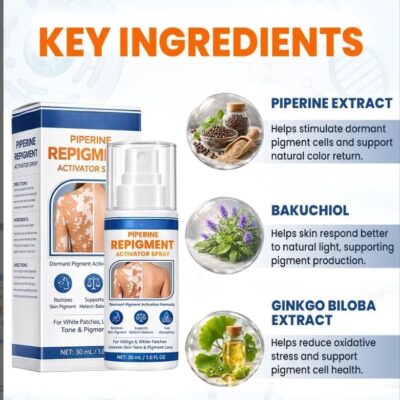 KUBOZN® botanical spray for vitiligo and uneven skin tone care