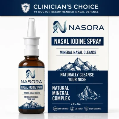 Nasora PVP-iodine formula for daily nasal cleansing