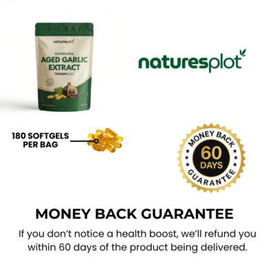 Naturesplot 7,500 mg garlic equivalent aged garlic softgel