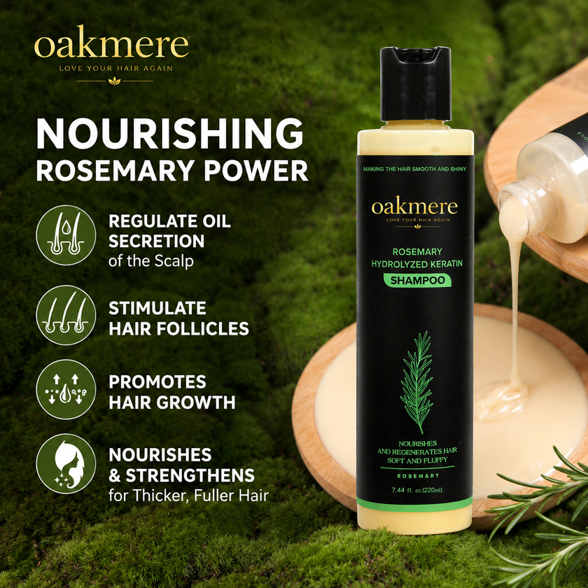 Oakmere® rosemary and biotin hair care shampoo