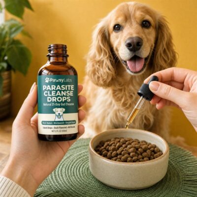 PawsyLabs™ liquid drops with a four-strain postbiotic blend