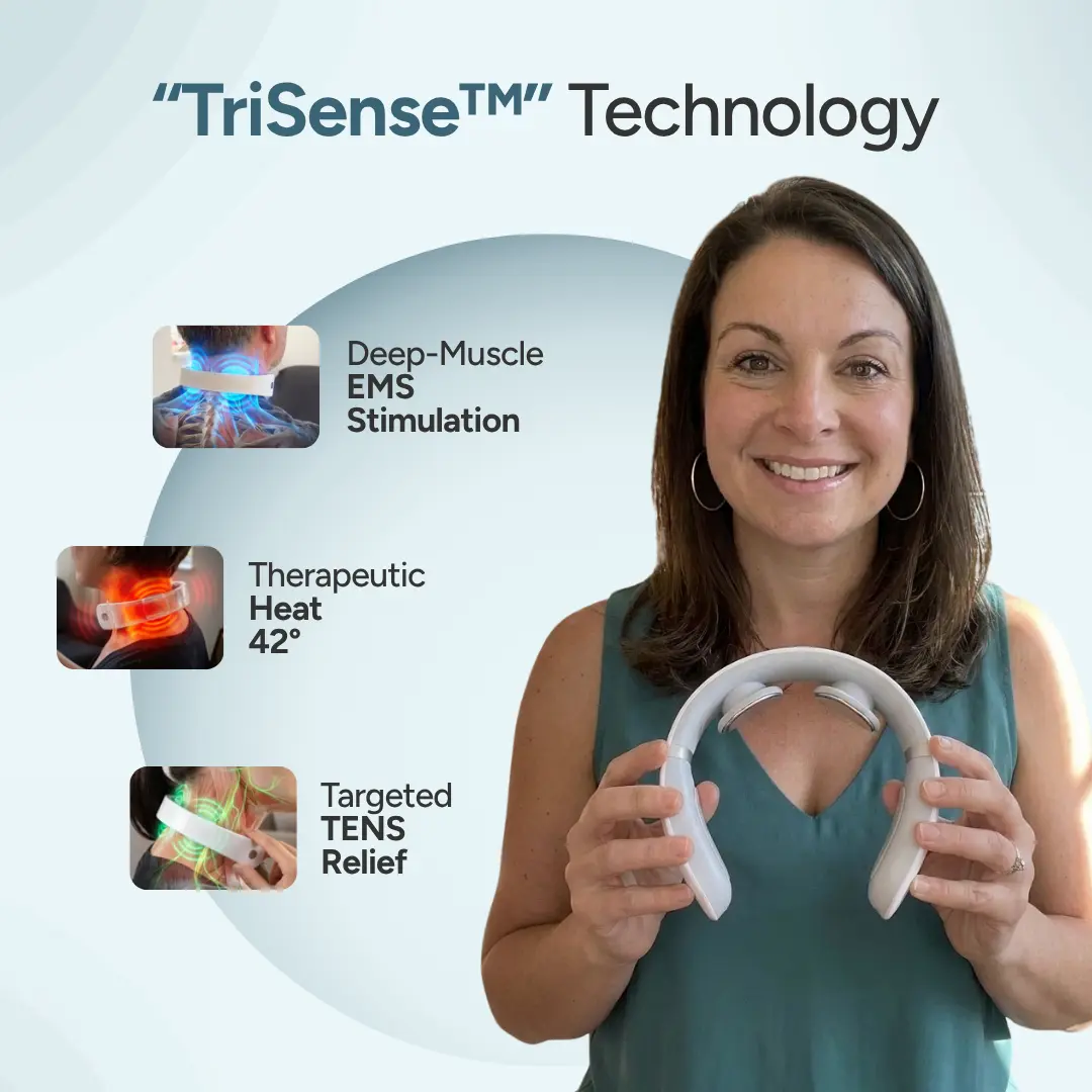 RelivaNeck™ neck therapy device with TriSense™ Technology