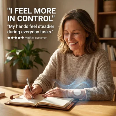 SteadyHands drug-free wearable patch for steadier hand control