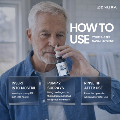 Zenura nasal cleanse with Nasomin iodine and fulvic acid solution