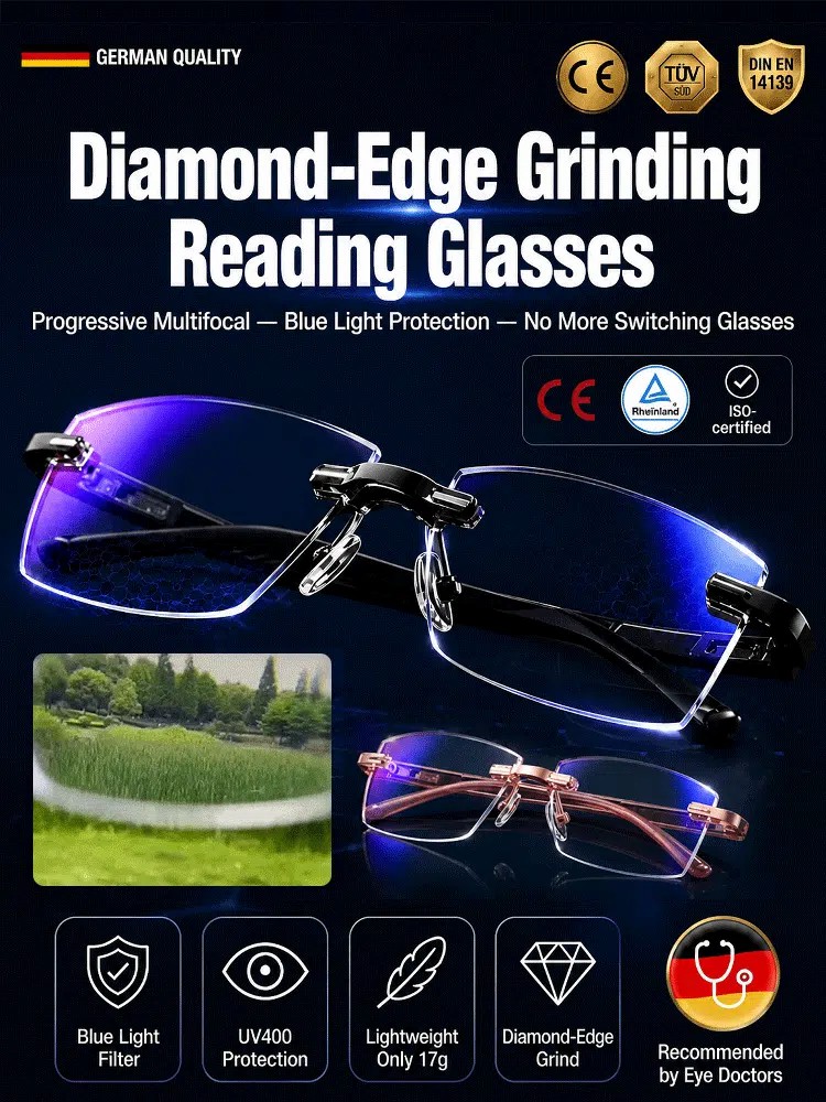 Vitalisle Diamond Edge Autofocus Reading Glasses