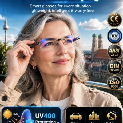 Vitalisle Rimless Reading Glasses