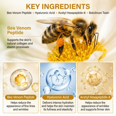 VenomGlow facial cream with Bioactive Bee Venom Complex and botanical extracts