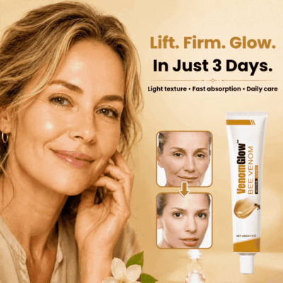 VenomGlow cream allowed to absorb fully before makeup or sunscreen