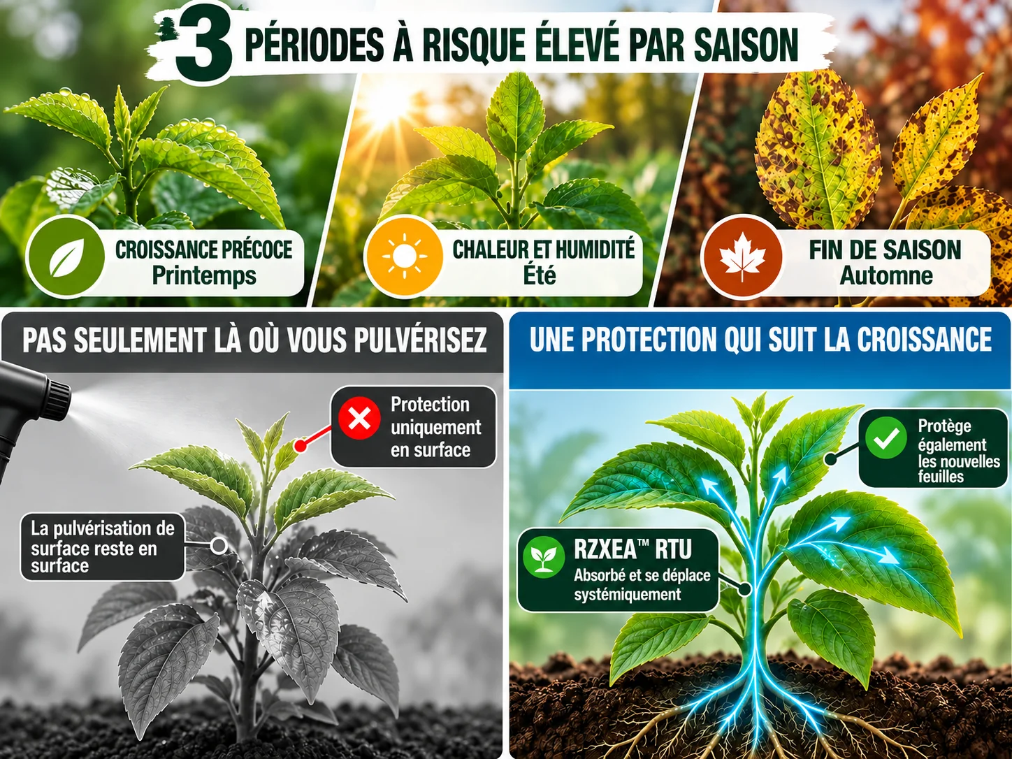 RZXEA solution fongicide prémélangée prête à pulvériser