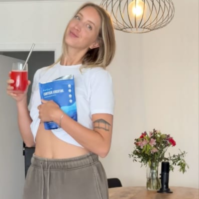 CortiBalance drankmix met gecombineerde framboos-citroensmaak