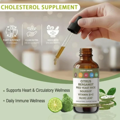 RESONA liquid supplement with red yeast rice and citrus bergamot