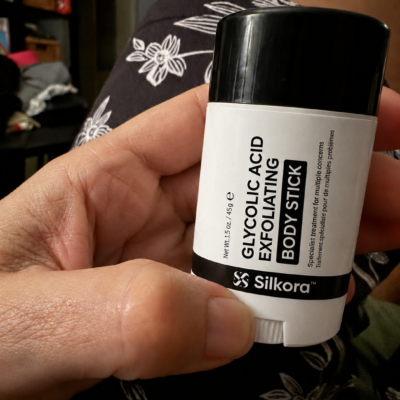 Silkora™ stick application ideally after showering