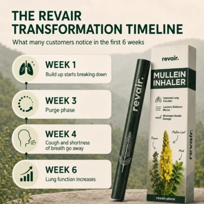 Revair formula featuring mullein leaf as its botanical foundation