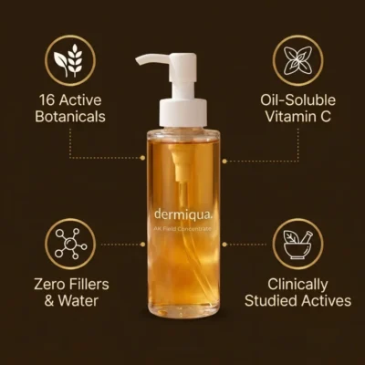 Dermiqua oil-based formula described as water-free