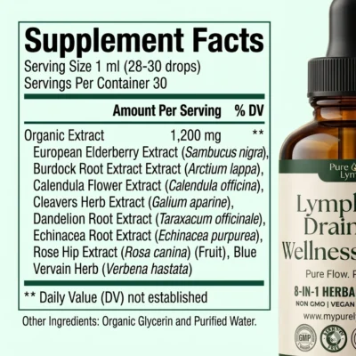 Pure Lymph drops with burdock root