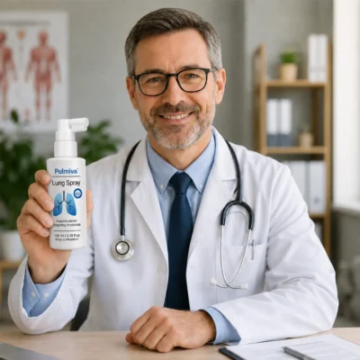 Pulmiva spray format requiring no herbal drink preparation