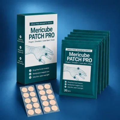 Mericube Patch Pro with thin, flexible adhesive backing