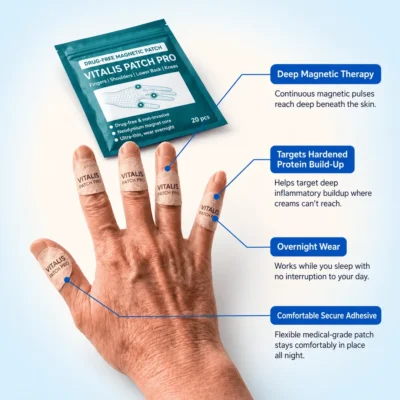 VITALIS drug-free patch format for overnight hand care