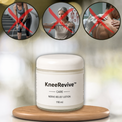 KneeRevive lotion for use on one knee or both knees