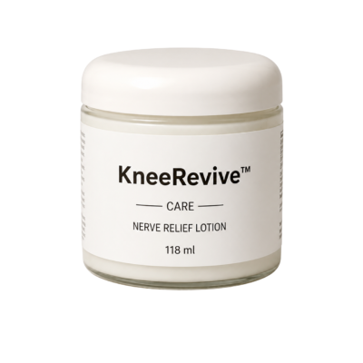 KneeRevive lotion applied according to the container directions
