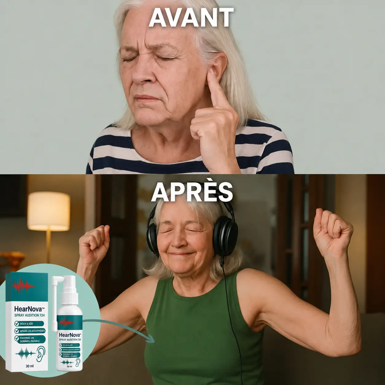 HearNova spray sans contenance individuelle précisée